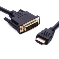 8ware 2m HDMI to DVI-D Adapter Converter Cable - Male to Male 30AWG Gold Plated PVC Jacket for PS4 PS3 Xbox 360 Monitor PC Computer Projector DVD