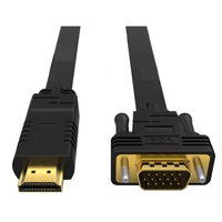 8Ware HDMI to VGA  Adapter Converter Cable 2m Male to Male for Desktop Computer Laptop PC Monitor Projector HDTV Switch PS4 PS5 Media Box DVD Camera