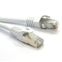 Astrotek CAT6A Shielded Cable 5m Grey/White Color 10GbE RJ45 Ethernet Network LAN S/FTP LSZH Cord 26AWG PVC Jacket