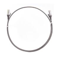 8ware CAT6 Ultra Thin Slim Cable 0.25m / 25cm - Grey Color Premium RJ45 Ethernet Network LAN UTP Patch Cord 26AWG for Data