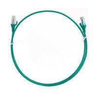 8ware CAT6 Ultra Thin Slim Cable 0.25m / 25cm - Green Color Premium RJ45 Ethernet Network LAN UTP Patch Cord 26AWG for Data Only