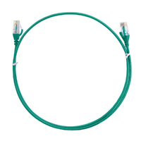 8ware CAT6 Ultra Thin Slim Cable 20m / 2000cm - Green Color Premium RJ45 Ethernet Network LAN UTP Patch Cord 26AWG for Data
