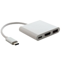 Astrotek USB 3.1 Type-C USB-C to USB-C HDMI USB-A  Hub Adapter Converter Cable Male to Female 4K 30Hz for Apple MacBook Chromebook Pixel