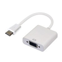 Astrotek Thunderbolt USB 3.1 Type C (USB-C) to VGA Adapter Converter Male to Female for Apple Macbook Chromebook Pixel White