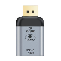 Astrotek USB-C to DP DisplayPort Female to Male Adapter support 4K@60Hz Aluminum shell Gold plating for Windows Android Mac OS