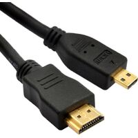 Astrotek HDMI to Micro HDMI Cable 3m - 1.4v 19 pins A Male to D Male 34AWG  OD4.2mm Gold Plated RoHS LS