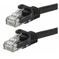 Astrotek CAT6 Cable 20m - Black Color Premium RJ45 Ethernet Network LAN UTP Patch Cord 26AWG CU Jacket