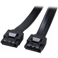 Astrotek SATA 3.0 Data Cable 30cm 7 pins Straight to 7 pins Straight with Latch Black Nylon Jacket 26AWG