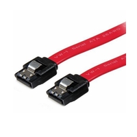 Astrotek SATA 3.0 Data Cable 30cm 7 pins Straight to 7 pins Straight with Latch Red Nylon Jacket 26AWG