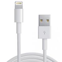 Astrotek 1m USB Lightning Data Sync Charger White Color Cable for iPhone X 9 8 7S 7 Plus 6S 6 Plus 5 5S iPad Air Mini iPod