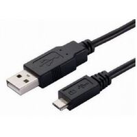 Astrotek USB to Micro USB Cable 2m - Type A Male to Micro Type B Male Black Colour RoHS