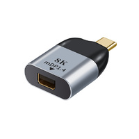 Astrotek USB-C to Mini DP DisplayPort Male to female adapter support 8K@60Hz 4K@60Hz Aluminum shell Gold plating for Windows Android Mac OS