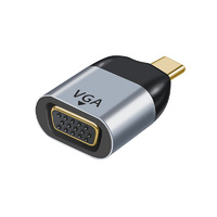 Astrotek USB-C to VGA Male to Female Adapter support 1080P@60Hz QXGA QWXGA WUXGA UXGA Aluminum shell Gold plating for Windows Andro