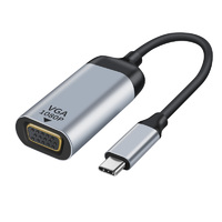 Astrotek USB-C to VGA Male to Female Adapter 15cm cable support 1080P@60Hz QXGA QWXGA WUXGA UXGA Aluminum shell Gold plating for Windows Android Mac