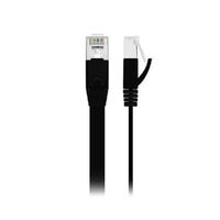 Edimax 0.5m Black UTP CAT6 Network Cable - Flat UTP CAT6 - Flat - Black - Designed for 10GbE Network