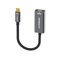mbeat Tough Link USB-C to Mini DisplayPort Adapter Host Interface: USB-C 3.2 Gen 2 Up to 4K 60Hz (3840 - 2160)