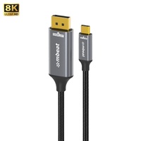 mbeat Tough Link 8K 1.8m USB-C to DisplayPort Cable Up to 8K 60Hz (7680 - 4320) USB-C Version: 3.2 Gen 2