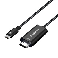 Simplecom DA324 USB-C to HDMI 2.1 Cable 2M, 8K@60Hz, DP1.4 Alt, HDCP1.4/2.3, HDR10, DSC1.1/1.2a, Audio LPCM/AC3/DTS/DTS-HD/Dolby MAT