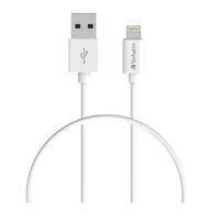Verbatim Charge & Sync Lightning Cable 1m - White--Lightning to USB A