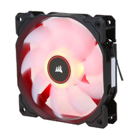 Corsair Air Flow 120mm Fan Low Noise Edition / Red LED 3 PIN - Hydraulic Bearing, 1.43mm H2O. Superior cooling performance and LED illumination (LS)