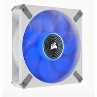 Corsair ML ELITE Series, ML120 LED ELITE WHITE, 120mm Magnetic Levitation Blue LED Fan with AirGuide, Single Pack(LS)