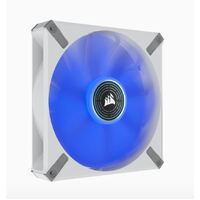 Corsair ML ELITE Series, ML140 LED ELITE WHITE, 140mm Magnetic Levitation Blue LED Fan with AirGuide, Single Pack(LS)
