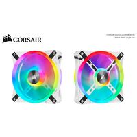 Corsair QL120 RGB White, ICUE, 120mm RGB LED PWM Fan 26dBA, 41.8 CFM, Single Pack