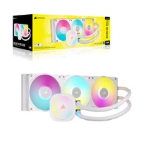 Corsair iCUE LINK TITAN 360 RX RGB AIO Liquid CPU Cooler - Black, 73.5 CFM, 2100 RPM, Aluminum Radiator, Copper Cold Plate, Intel/AMD Support