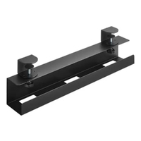 Brateck Clamp-On Under Desk Cable Tray --  Black (LS)