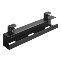 Brateck Clamp-On Under Desk Cable Tray --  Black