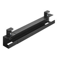 Brateck Extendable Clamp-On Under Desk Cable Tray --  Black