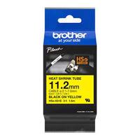 Brother HSE-631E - 11.2MM BLACK ON YELLLOW HEAT SHRINK TUBE CATRIDGE 3:1 (compatible with PT-E300VP/E550WVP/D800W/P750W/P900W/P950NW)
