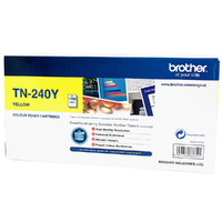 Brother TN-240Y Colour Laser Toner - Yellow, HL-3040CN/3045CN/3070CW/3075CW, DCP-9010CN, MFC-9120CN/9125CN/9320CW/9325CW - up to 1,400 pages