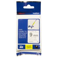 Brother TZe-FX221 9mm / 8M Black on White Flexible ID
