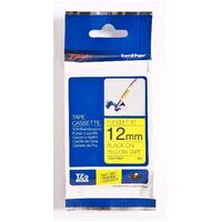 Brother TZE-FX631 12MM BLACK ON YELLOW FLEXIBLE TZE TAPE