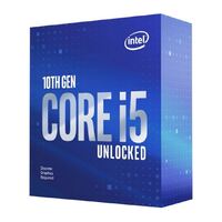 Intel i5-10600KF CPU 4.1GHz (4.8GHz Turbo) LGA1200 10th Gen 6-Cores 12-Threads 12MB 95W Graphic Card Required Retail Box 3yrs Comet Lake no Fan