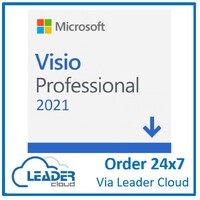 Microsoft ESD - Visio Professional 2021 (Available on Leader Cloud, Keys available instantly)