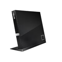 ASUS SBC-06D2X-U/BLACK/ASUS 6X External Blu-ray Combo, Slim Portable, Double Disc Encryption Security, Detachable Stand, Windows & MacOS