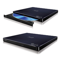 LG BP50NB40 8x Ultra Slim Portable External USB Blu-Ray Drive Burner - M Disc Silent Play 3D Jamless Play (LS)