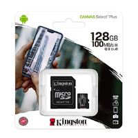 Kingston 128GB MicroSD SDHC SDXC Class10 UHS-I Memory Card 100MB/s Read 10MB/s Write with standard SD adaptor ~SDCS/128GB