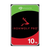 Seagate 10TB 3.5' IronWolf Pro NAS  SATA Hard Drive (ST10000NT001) -5-year limited warranty -6Gb/s Connector - CMR Recording Technology