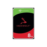 Seagate 8TB 3.5' IronWolf, SATA 6.0Gb/s, NAS 24x7, CMR, max. STR OD 202MB/s, 5400 RPM, 256MB Cache, HDD, 3Years Warranty (ST8000VN002)