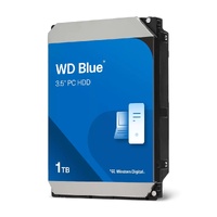 Western Digital WD Blue 1TB 3.5' HDD SATA 6Gb/s 5400RPM 64MB Cache CMR Tech 2yrs Wty