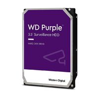 Western Digital WD Purple 1TB 3.5' Surveillance HDD 5400RPM 64MB SATA3 110MB/s 180TBW 24x7 64 Cameras AV NVR DVR 1.5mil MTBF 3yrs