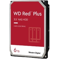 Western Digital WD Red Plus 6TB 3.5 NAS HDD SATA3 6Gb/s 5400RPM 256MB Cache CMR 24x7 8-bays NASware 3.0 CMR  WD60EFPX