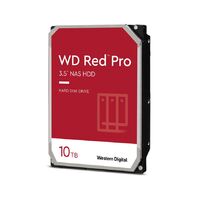 Western Digital WD Red Pro 10TB 3.5 NAS HDD SATA3 7200RPM 256MB Cache 24x7 300TBW 24-bays NASware 3.0 CMR Tech WD100EFBX