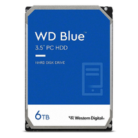 Western Digital WD Blue 6TB 3.5' HDD SATA 6Gb/s 5400RPM 256MB Cache CMR Tech 2yrs Wty