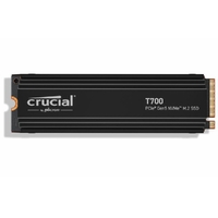 Crucial T700 1TB Gen5 NVMe SSD - 11700/9500 MB/s R/W 600TBW 1500K IOPs 1.5M hrs MTTF with DirectStorage for Intel 13th Gen & AMD Ryzen 7000