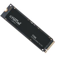 Crucial T705 2TB Gen5 NVMe SSD - 14500/12700 MB/s R/W 1200TBW 1.5M IOPs 1.5M hrs MTTF with DirectStorage for Intel 14th Gen & AMD Ryzen 7000