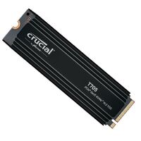 Crucial T705 2TB Gen5 NVMe SSD Heatsink - 14500/12700 MB/s R/W 1200TBW 1.5M IOPs 1.5M hrs MTTF with DirectStorage for Intel 14th Gen & AMD Ryzen 7000